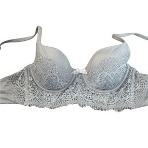 Victoria's Secret Gray Lace Underwire Bra